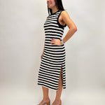 Contrast Trim Maxi - Stripe - Elle Maxine