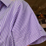 Cora Stripe Pleated Shirt Dress - Elle Maxine