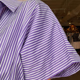 Cora Stripe Pleated Shirt Dress - Elle Maxine