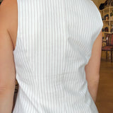 Cordera Pinstripe Vest - Elle Maxine