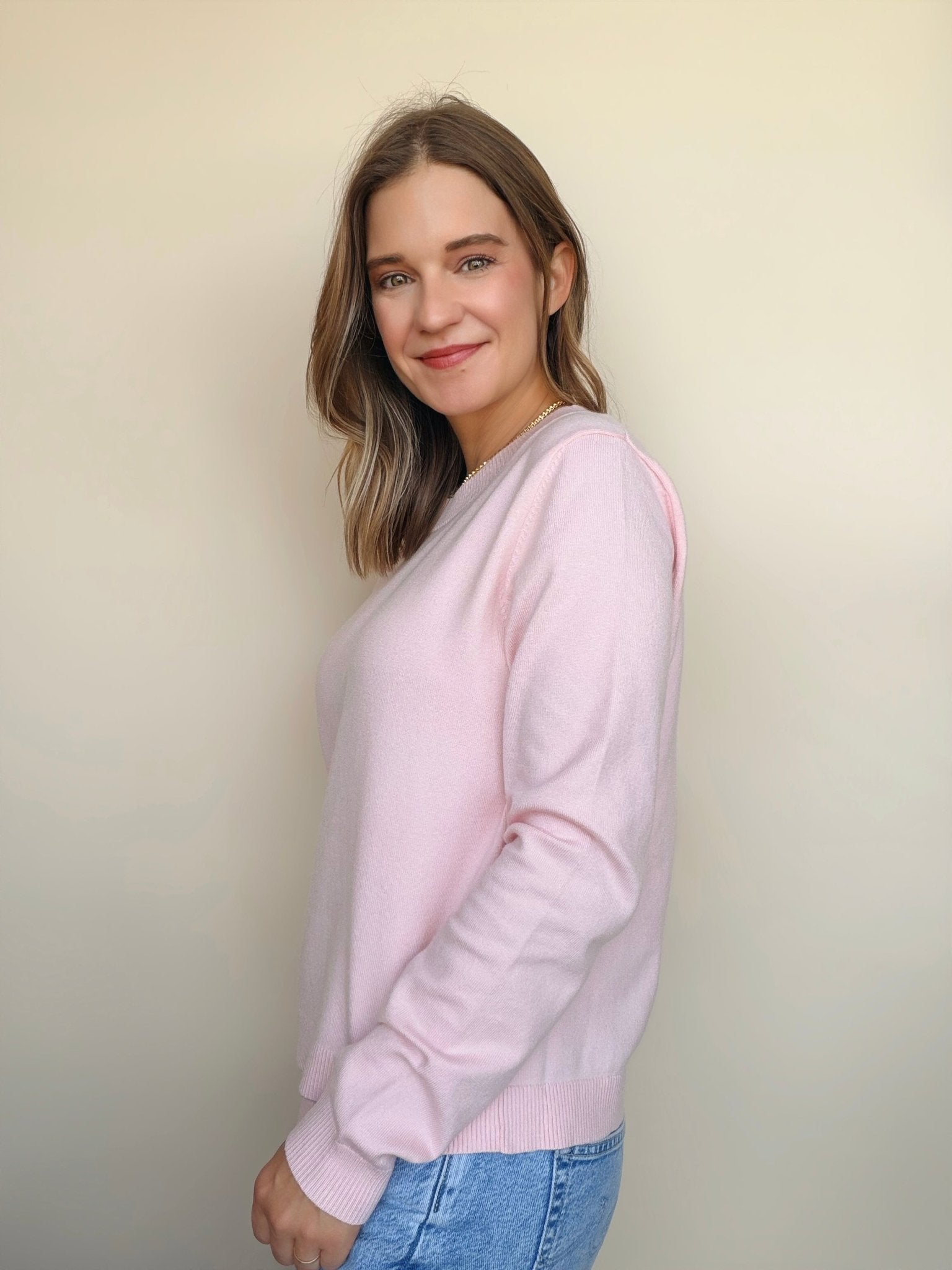 Corina Crew Neck Sweater - Elle Maxine