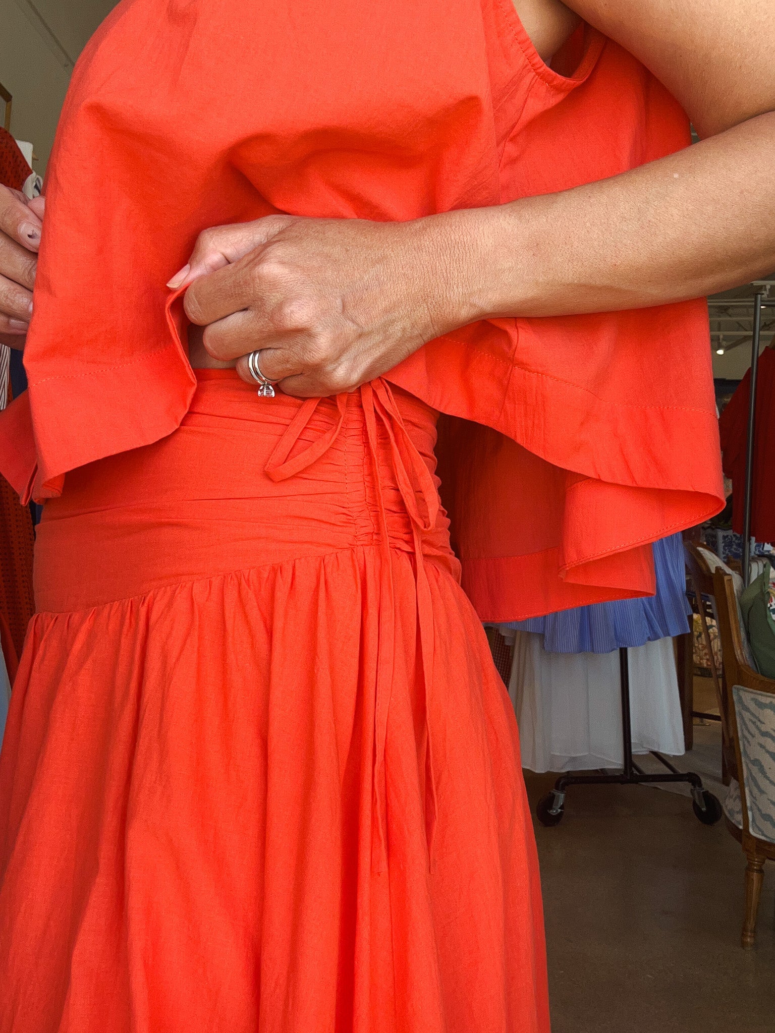 Costabile Skirt- Corail - Elle Maxine