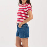 Crossroads Mid Rise Denim Short - Elle Maxine