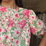 Daisy Scallop Hem Button Front Top - Elle Maxine