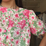 Daisy Scallop Hem Button Front Top - Elle Maxine