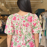 Daisy Scallop Hem Button Front Top - Elle Maxine