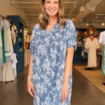 Dani Floral Puff Sleeve Dress - Elle Maxine