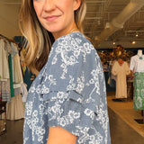 Dani Floral Puff Sleeve Dress - Elle Maxine
