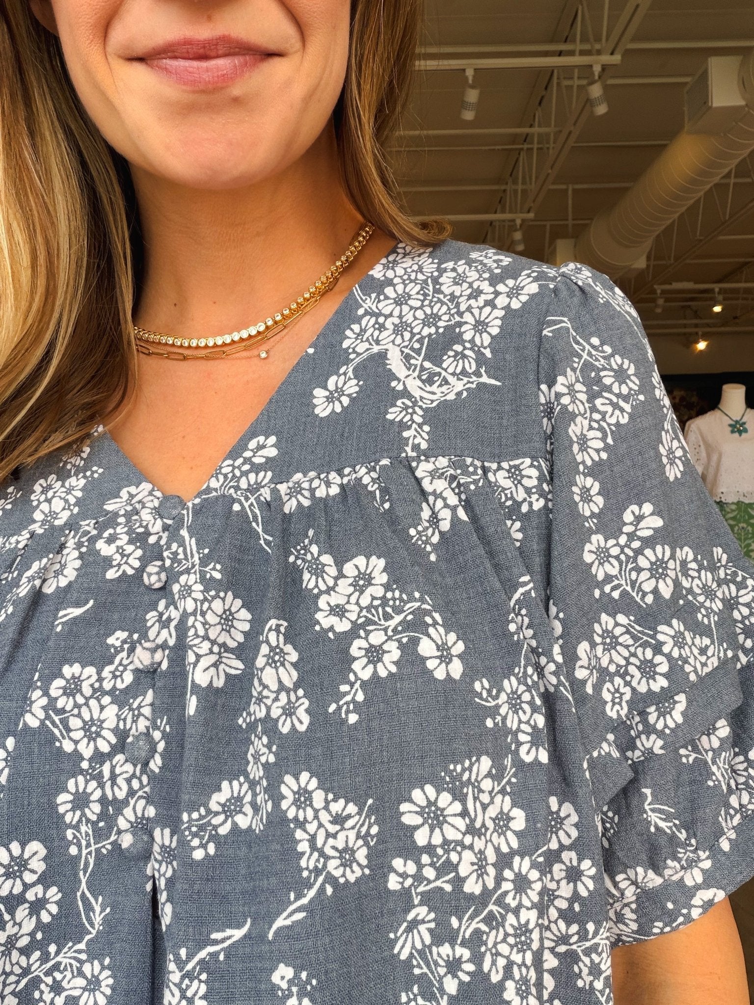 Dani Floral Puff Sleeve Dress - Elle Maxine