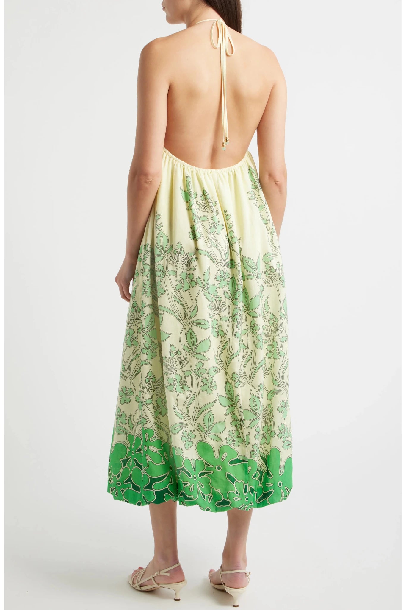 Dani Printed Halter Dress - Elle Maxine