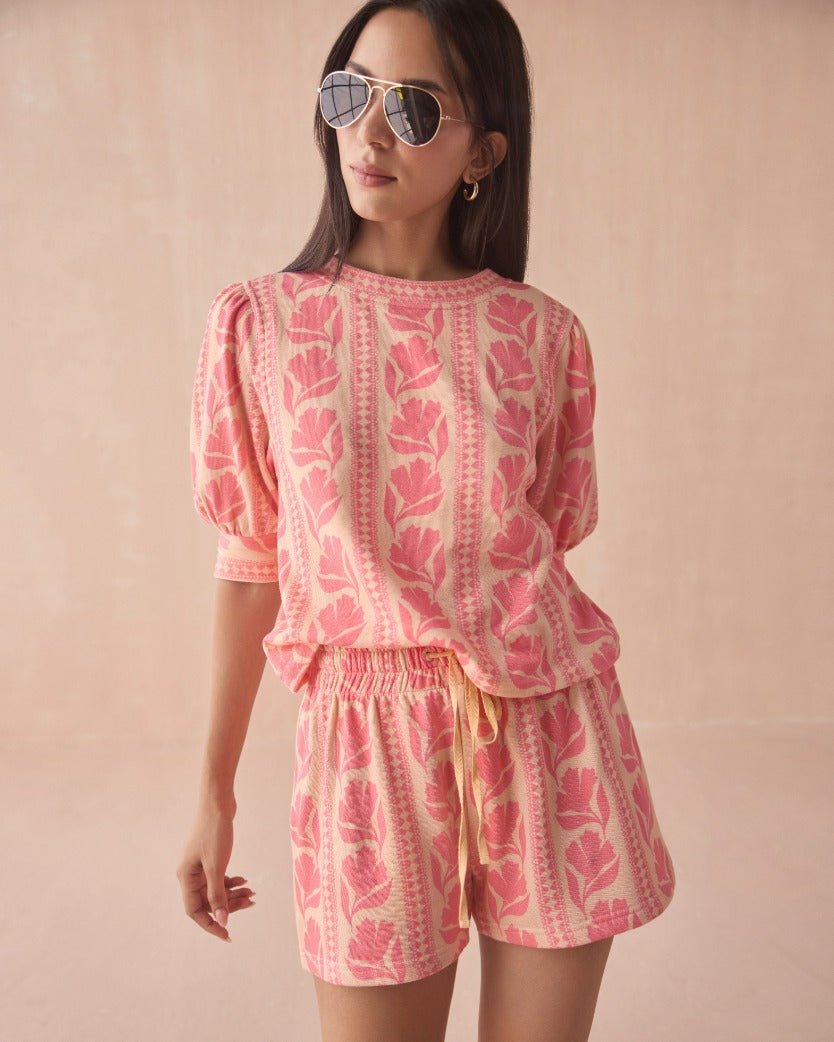 Dani Shorts- Lara Flamingo - Elle Maxine