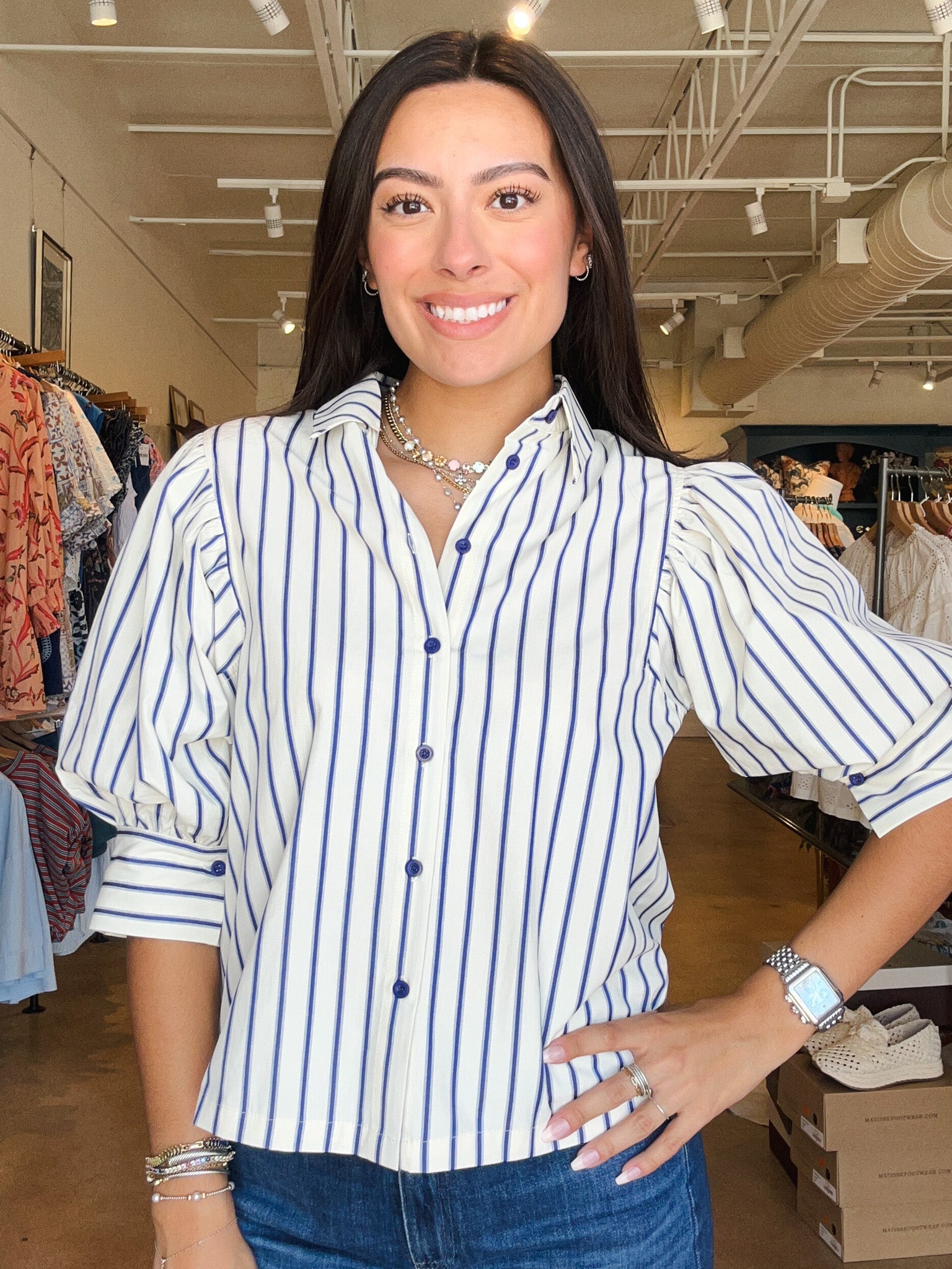 Daria Puff Sleeve Top - Elle Maxine