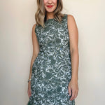 Dariel Jacquard Feather Hem Dress - Elle Maxine