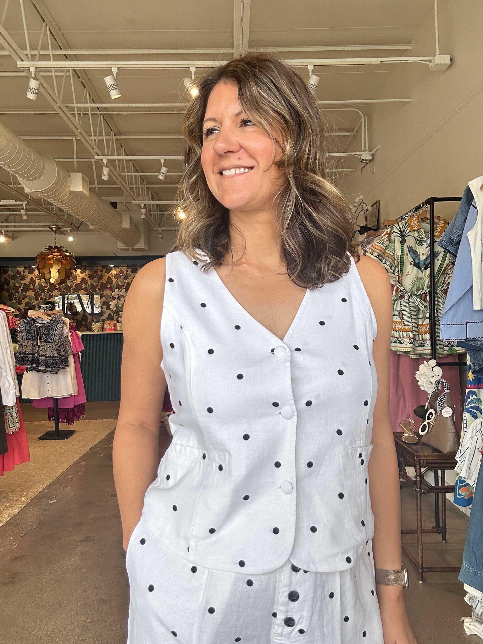 Dellis Vest - Dot - Elle Maxine