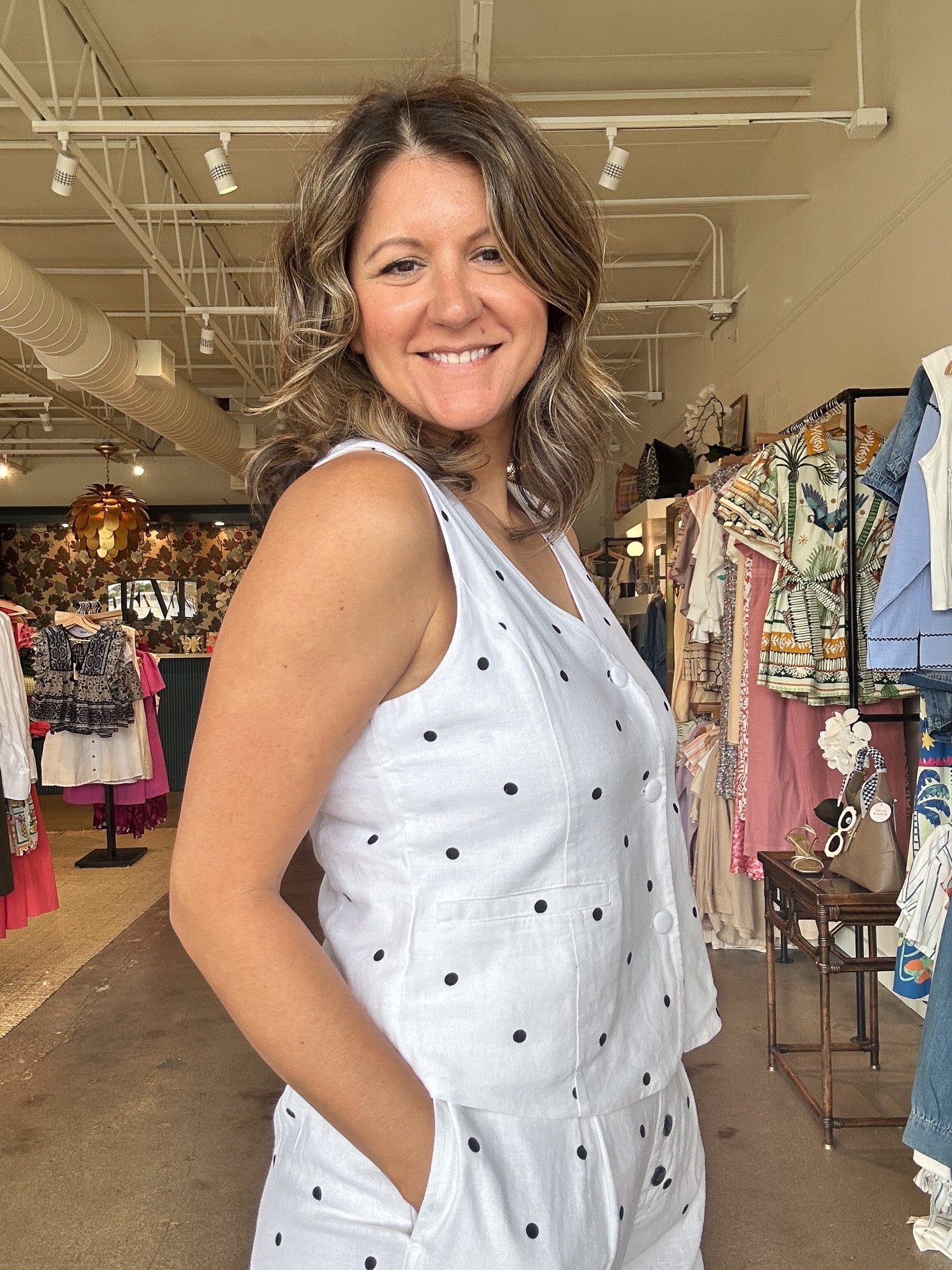 Dellis Vest - Dot - Elle Maxine