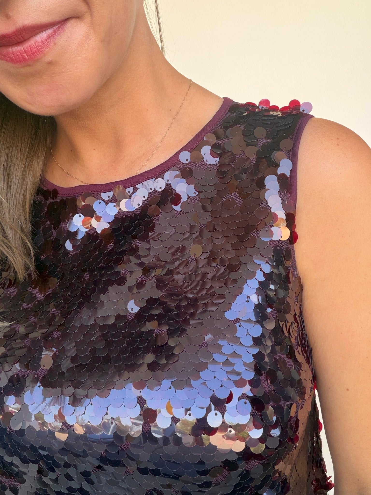 Desired Pailette Sequin Shell - Elle Maxine