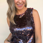 Desired Pailette Sequin Shell - Elle Maxine