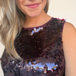 Desired Pailette Sequin Shell - Elle Maxine