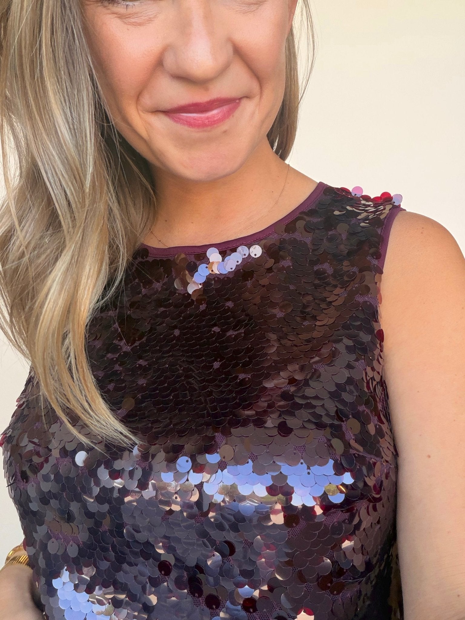 Desired Pailette Sequin Shell - Elle Maxine
