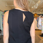 Desired Summer Shell Tank - Black - Elle Maxine