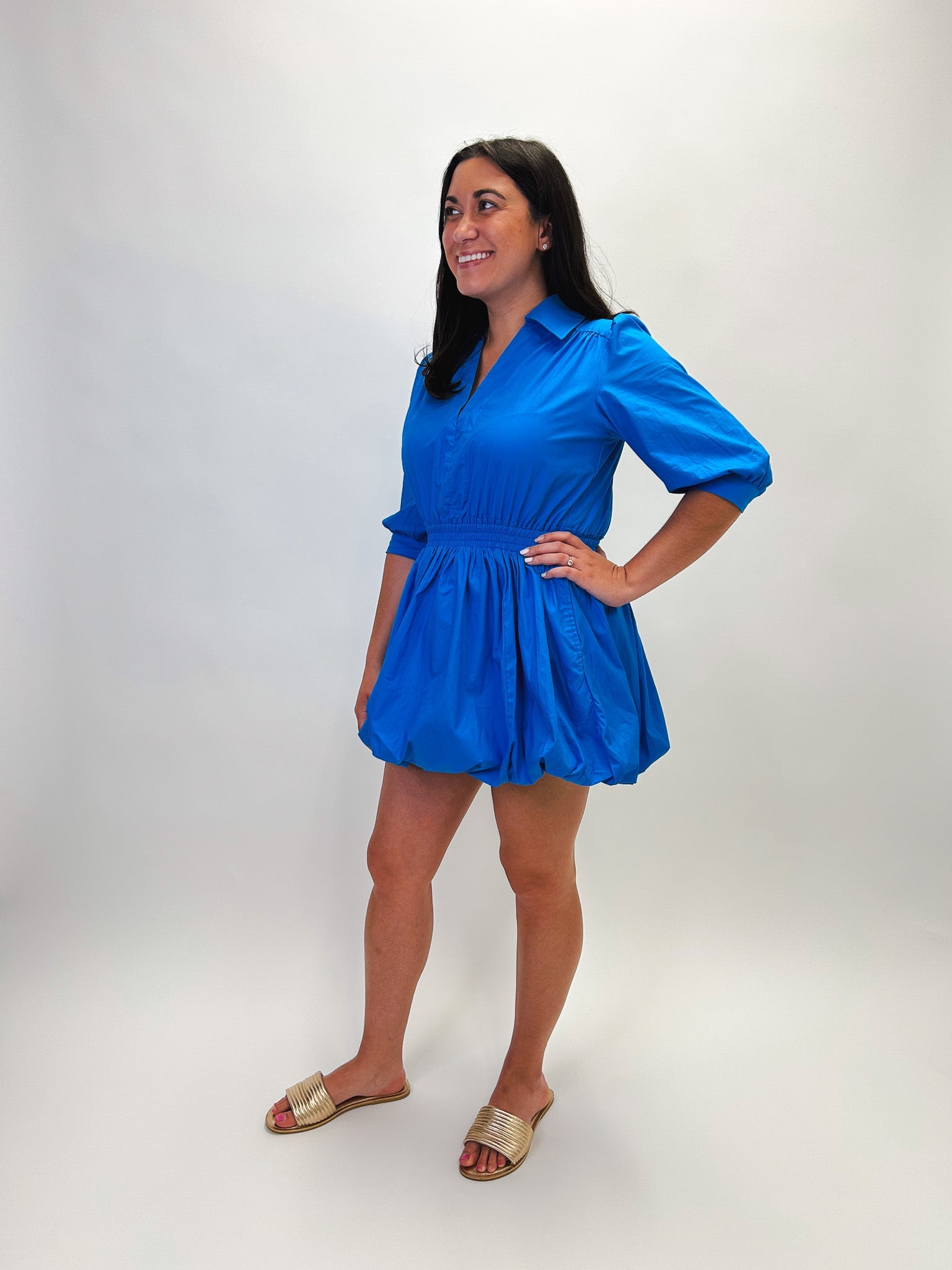 Devon Dress - Blue - Elle Maxine