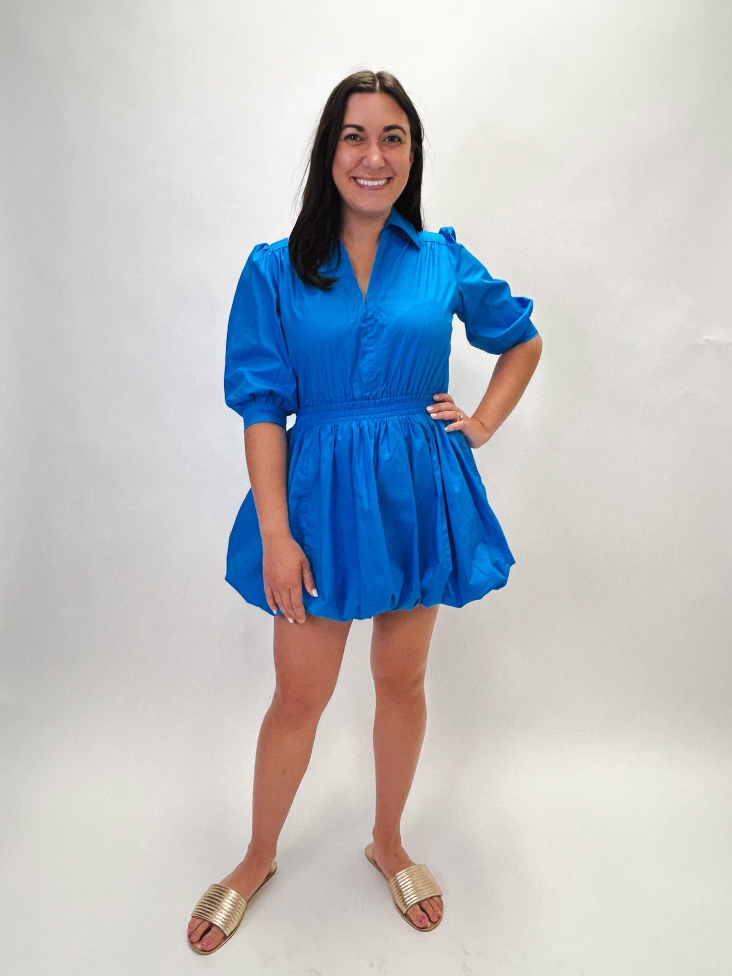 Devon Dress - Blue - Elle Maxine