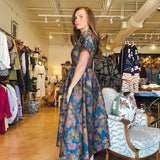 Diane Jacquard Midi Dress - Elle Maxine