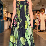 Dorothy Topstitched Gusset Maxi Dress - Elle Maxine