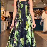Dorothy Topstitched Gusset Maxi Dress - Elle Maxine