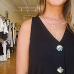 Dorothy V Neck Dress - Black Ponte - Elle Maxine