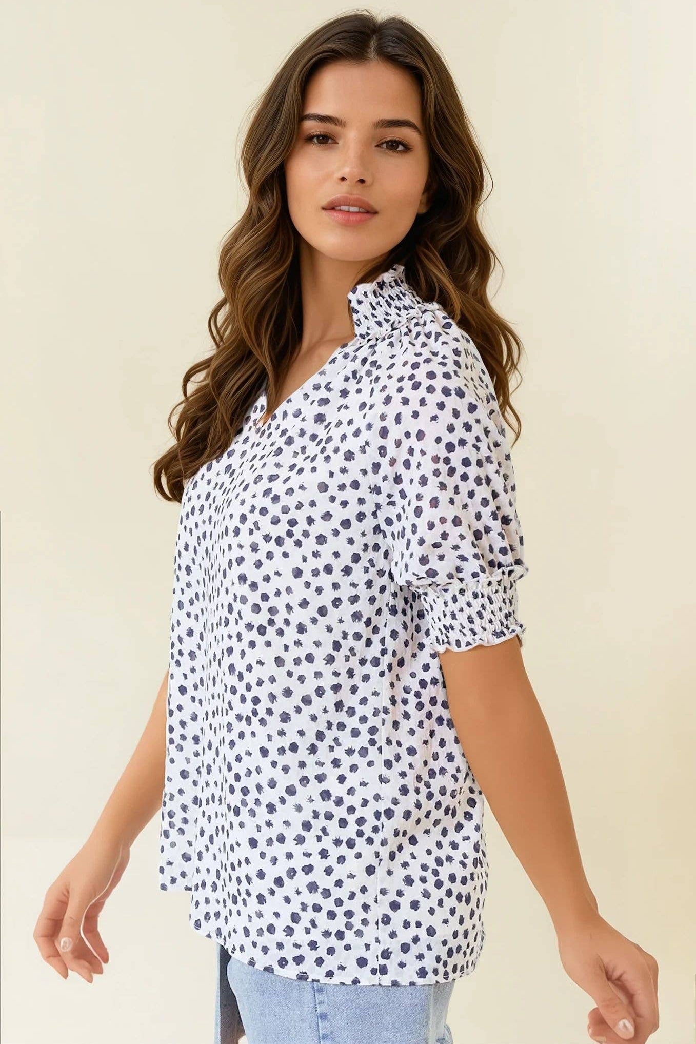 Dottie Puff Sleeve Top - Elle Maxine