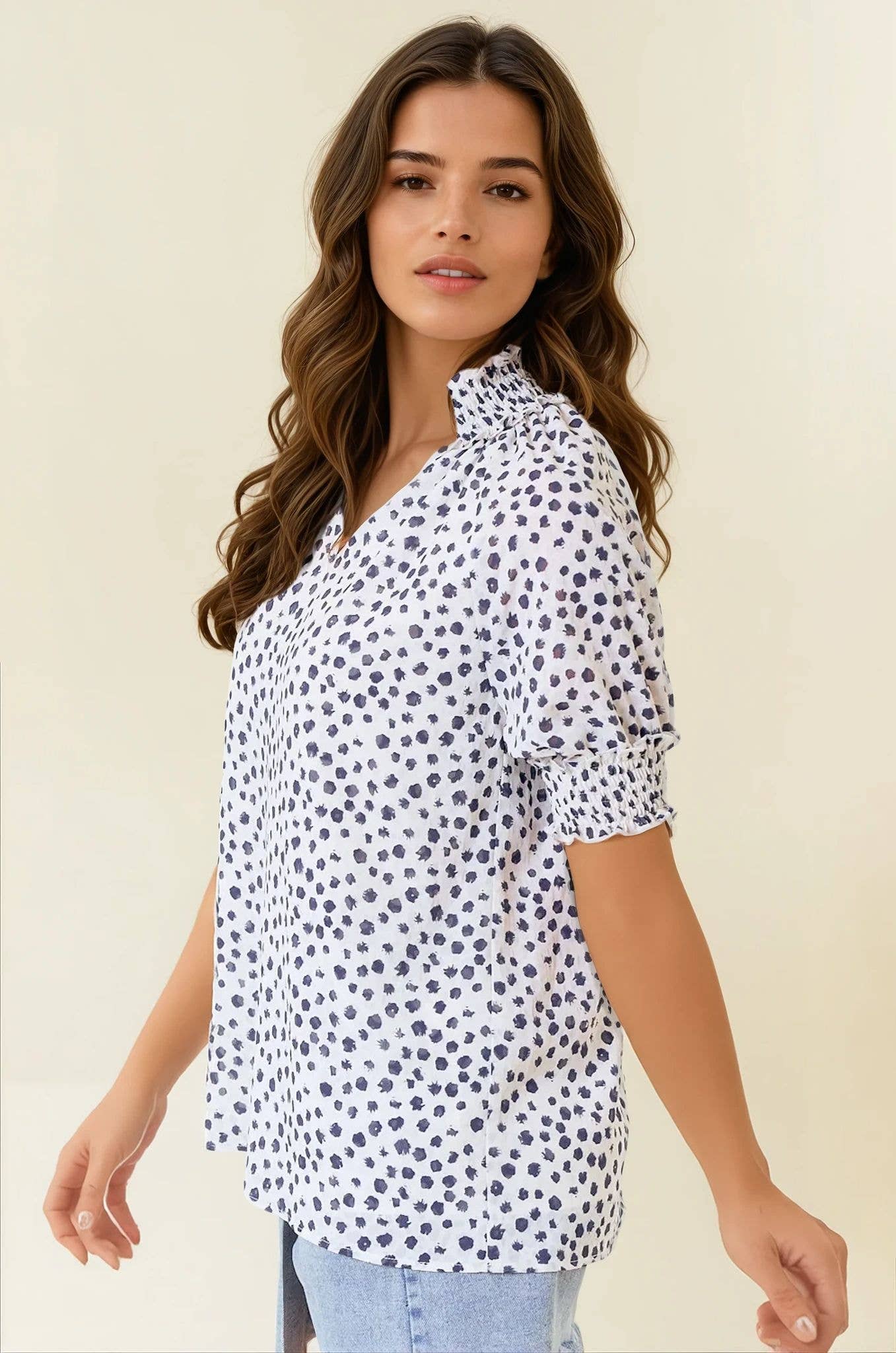Dottie Puff Sleeve Top - Elle Maxine