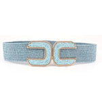 Double C Belt - Blue - Elle Maxine