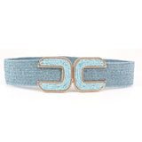Double C Belt - Blue - Elle Maxine
