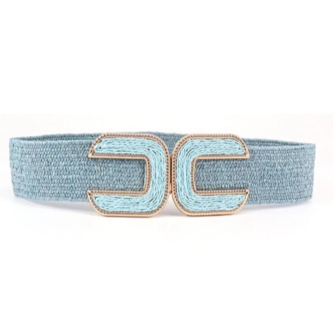 Double C Belt - Blue - Elle Maxine