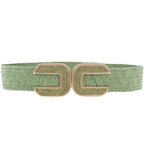 Double C Belt - Green - Elle Maxine