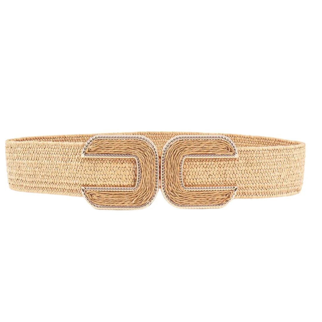 Double C Belt - Tan - Elle Maxine