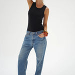Double Layer Ribbed Tank - Elle Maxine