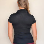 Drift Ribbed Snap Top - Elle Maxine
