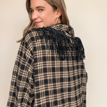 Dutton Fringe Coat - Elle Maxine