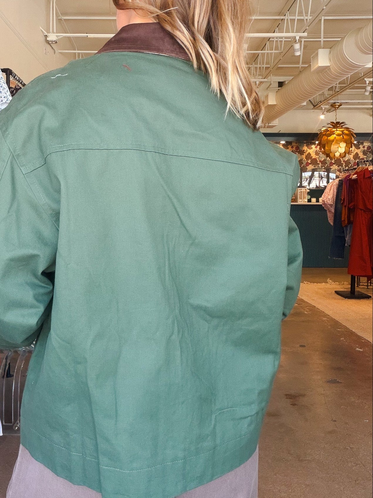 Dutton Lined Barn Jacket - Elle Maxine