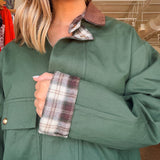 Dutton Lined Barn Jacket - Elle Maxine