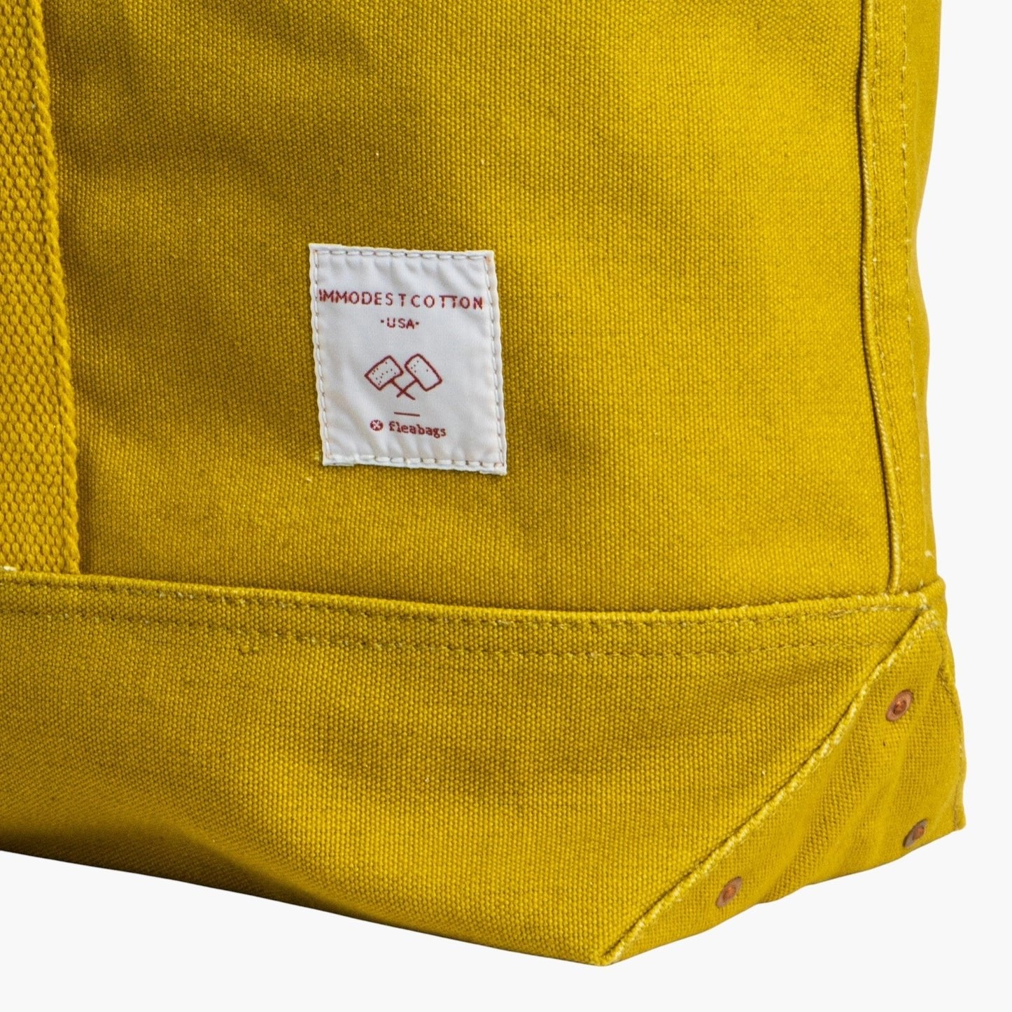 East West Tote - Large - Mustard | Immodest Cotton - Elle Maxine