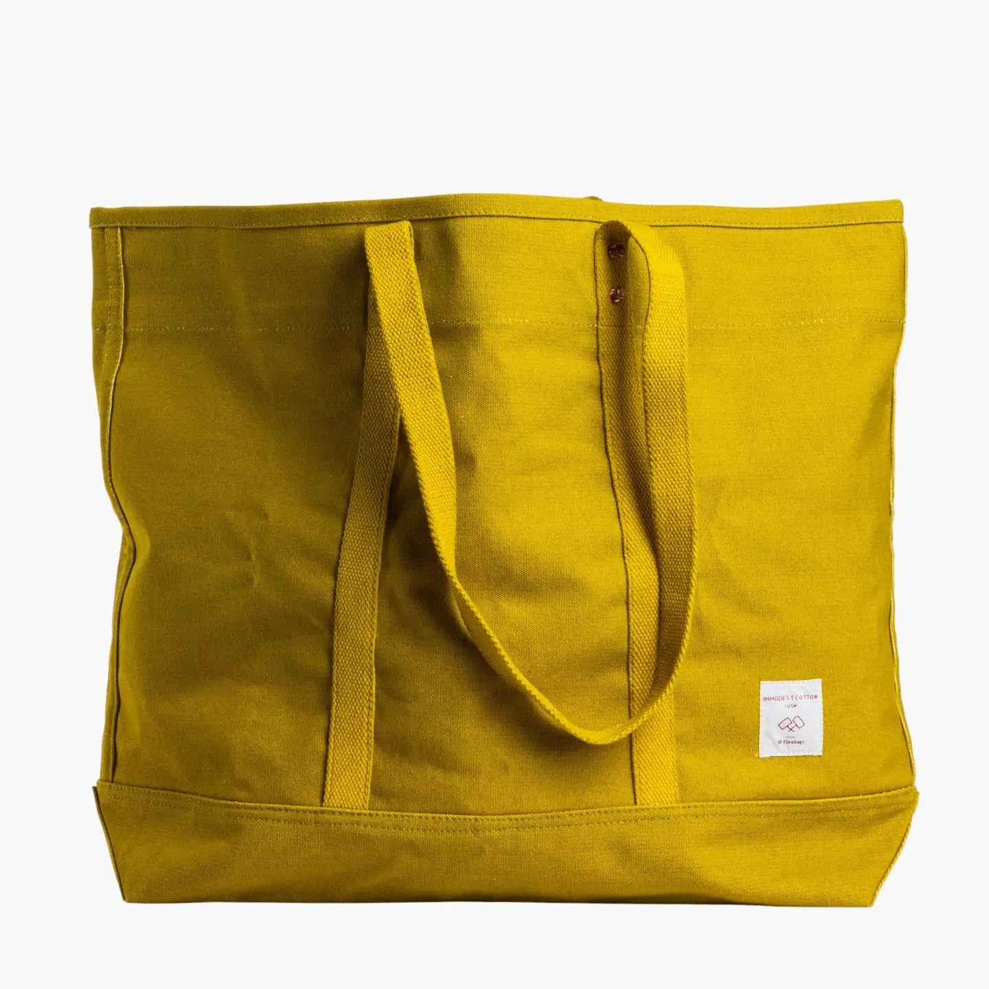 East West Tote - Large - Mustard | Immodest Cotton - Elle Maxine