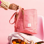 East West Tote - Small - Flamingo | Immodest Cotton - Elle Maxine