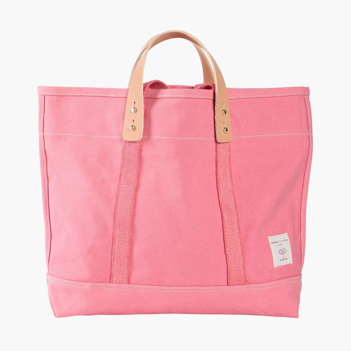 East West Tote - Small - Flamingo | Immodest Cotton - Elle Maxine