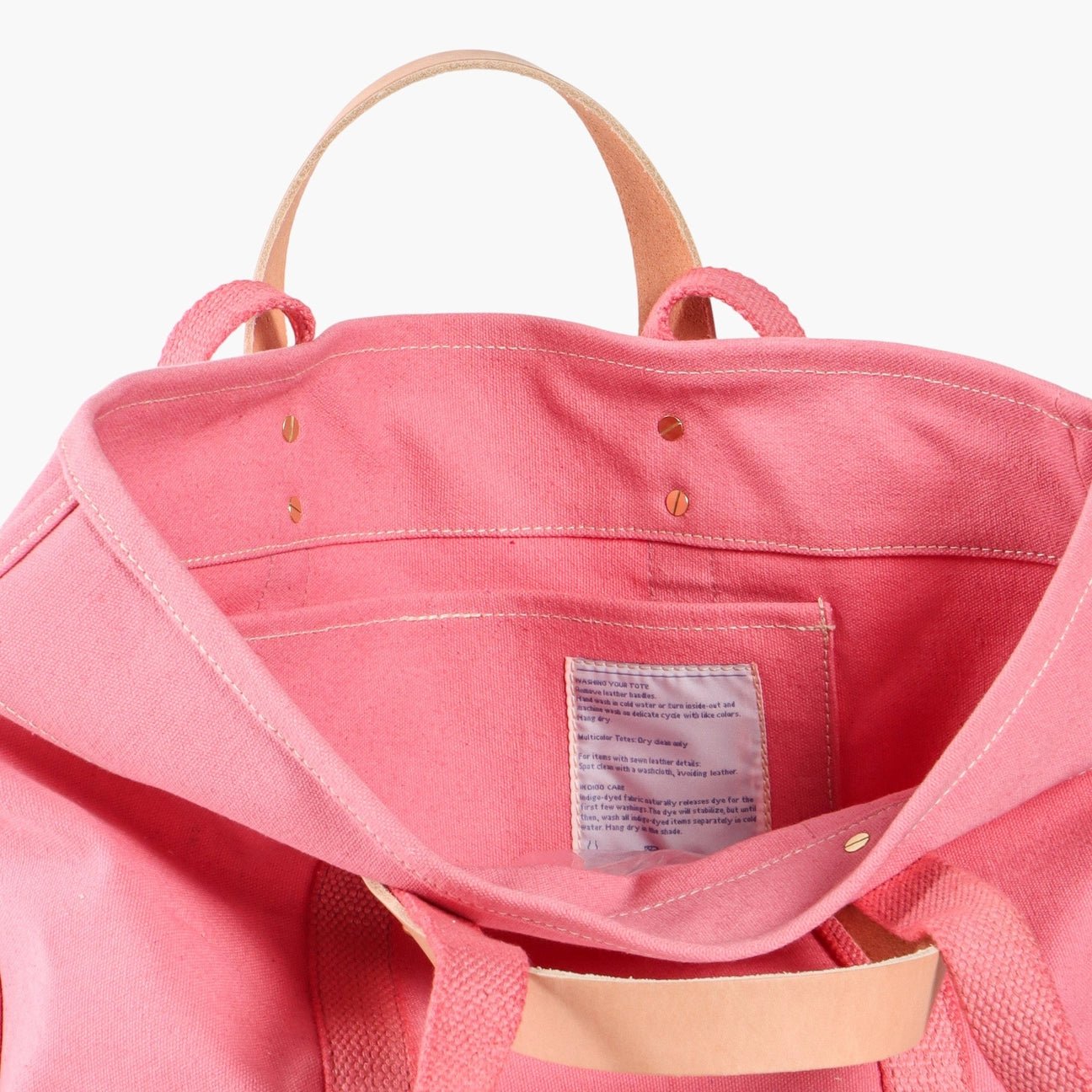 East West Tote - Small - Flamingo | Immodest Cotton - Elle Maxine