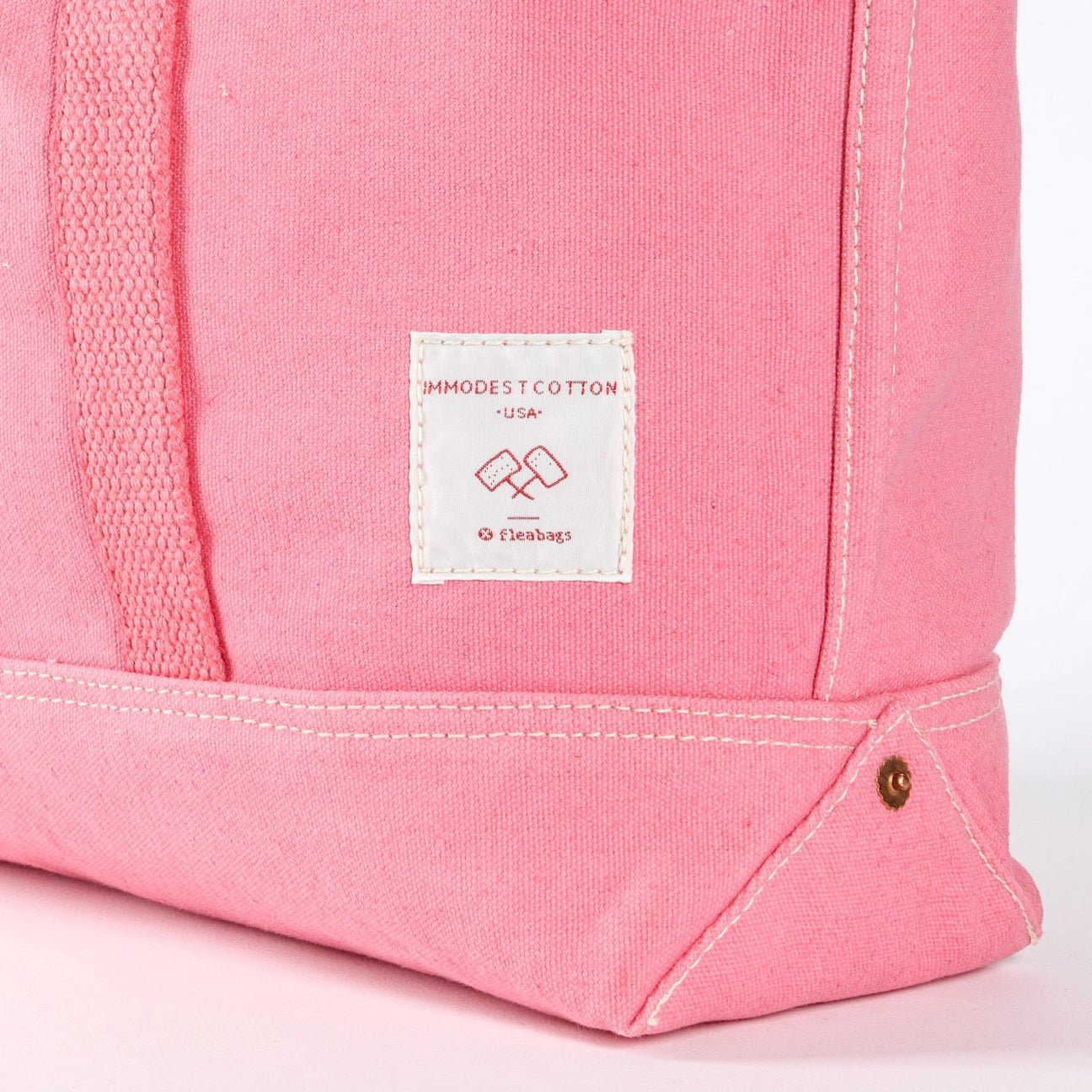 East West Tote - Small - Flamingo | Immodest Cotton - Elle Maxine