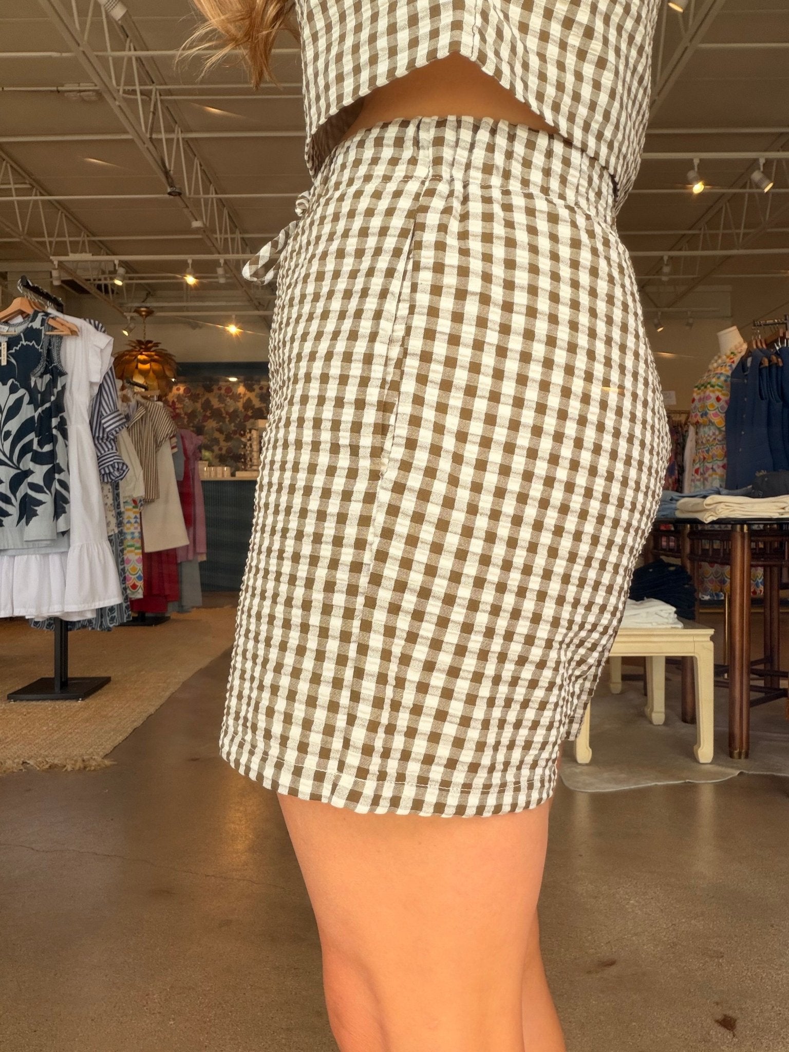 Easy Gingham Shorts - Elle Maxine