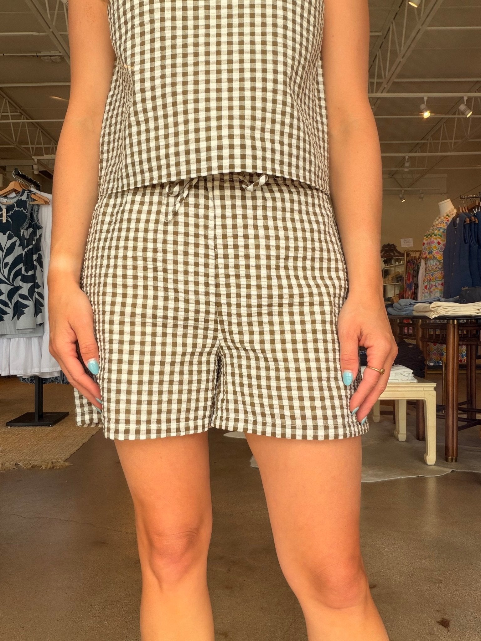 Easy Gingham Shorts - Elle Maxine